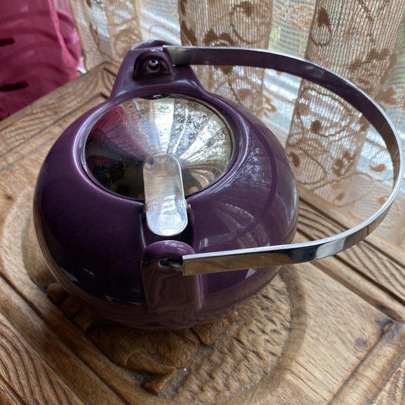 Teavana Fine Porcelain teapot , purple, retro vibes - Picture 3 of 13